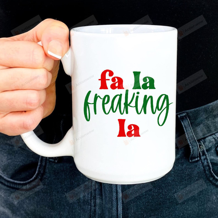 Fa La Freaking La Christmas Winter Coffee Mug Gifts For Family Child Friends Christmas Mug