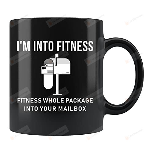 I'M Into Fitness Coffee Mug, Postal Worker Gift, Mailman Mug, Mail Carrier Gift, Post Office Worker Mug, Postal Worker Gift, Postman Gift