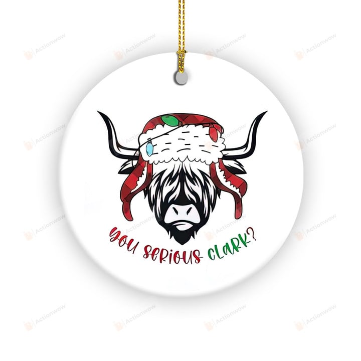 You Serious Clark Heifers Ornament, Funny Xmas Decoration Gifts Heifers For Women, Cow Lovers Gifts Farm Christmas, Heifers Christmas Light