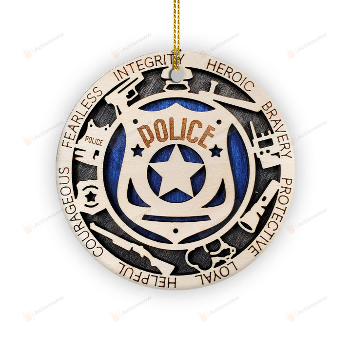Police Ornaments, Police Ornaments For Christmas Tree, Gift For Police , Police Cop Gifts For Him Husband
