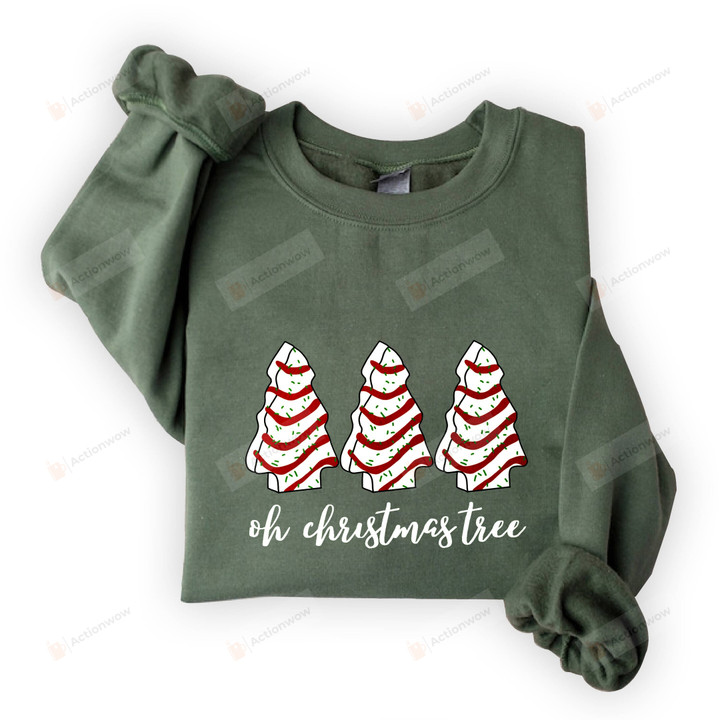 Christmas Tree Cakes Sweatshirt, Oh Christmas Tree Sweatshirt, Christmas Tree Crewneck Sweater