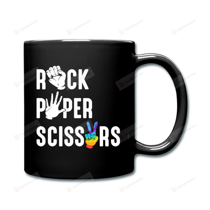 Rock Paper Scissors Mug Lgbt Mug Gifts For Gay Lgbt Pride Gifts For Lgbt
