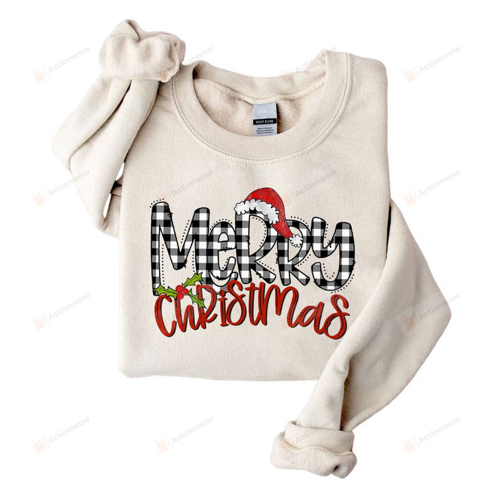 Merry Christmas Sweatshirt, Christmas Crewneck Sweatshirt, Christmas Shirt For Women, Xmas Gifts