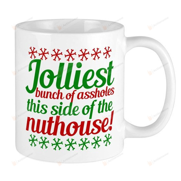 Jolliest Bunch Of Assholes Mug Funny Mug Gifts For Family Child Friends Christmas Gifts