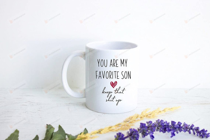 You Are My Favorite Son Mug Gifts Coffee Mug To My Son Gifts From Mom Dad Gifts Son-In-Law Mug Son Eagle Lover Gifts Christmas Family Love Son Mug Wedding Birthday Gifts For Son (Multi 12)