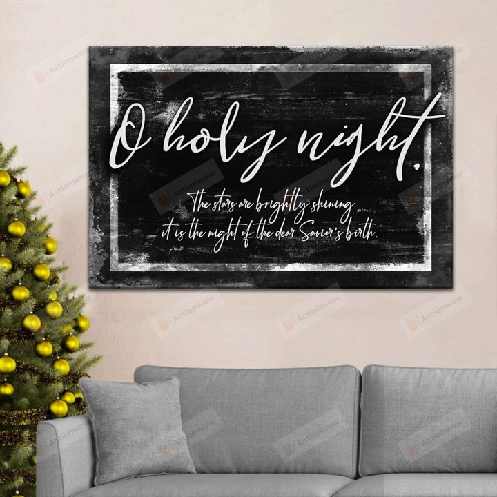 O Holy Night Poster Christian Canvas Art Christian Gift Jesus Art Prints God Canvas Christmas Wall Decor Poster No Frame Or Framed Canvas