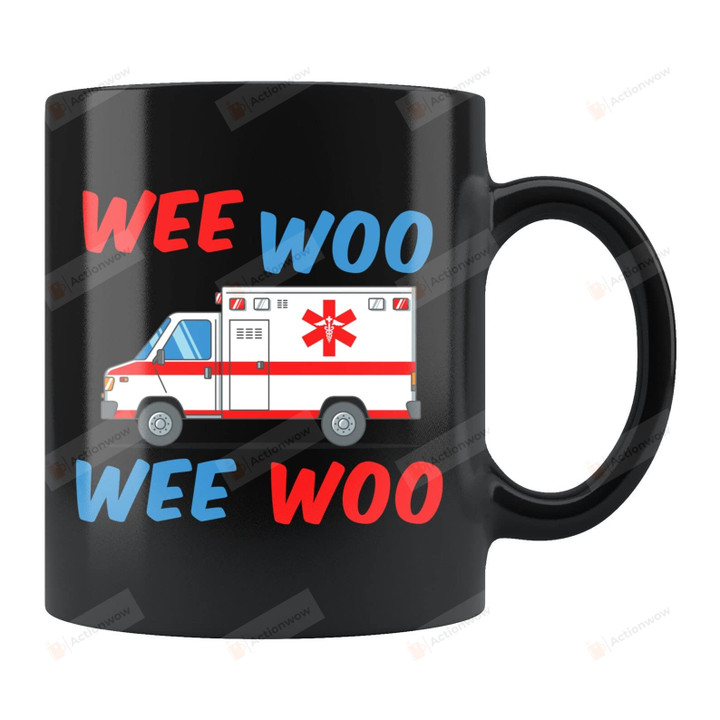 Paramedic Ambulance Wee Woo Mug Gifts For Man Woman Friends Coworkers Family