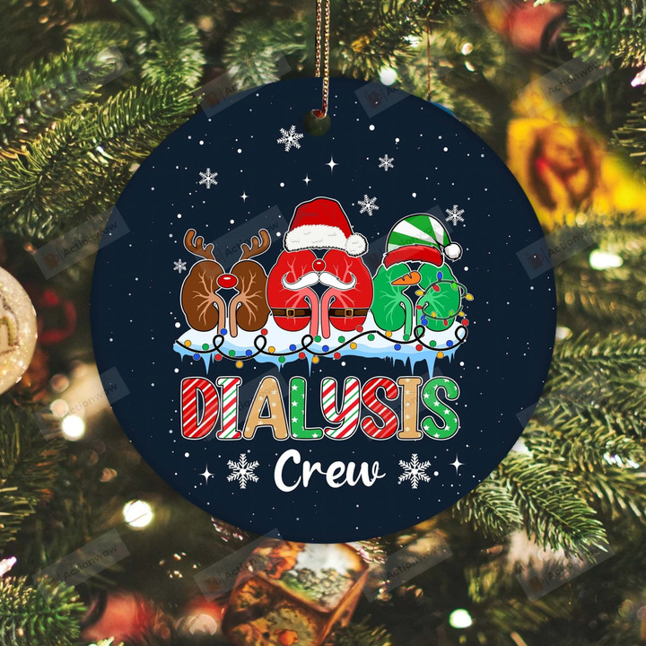 Christmas Dialysis Crew Nurse Ornament, Nurse Christmas Ornament, 2022 Christmas Nurse Ornament, Nephrology Nurse Ornament For Christmas Tree Decorations
