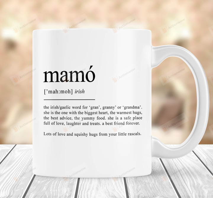 Mamó Irish Grandmother Mug Mamó Definition Coffee Mug Irish Grandma Coffee Cup Ireland Gift Grandma Dictionary Mug Mother'S Day Gifts For Nana Mimi Nini