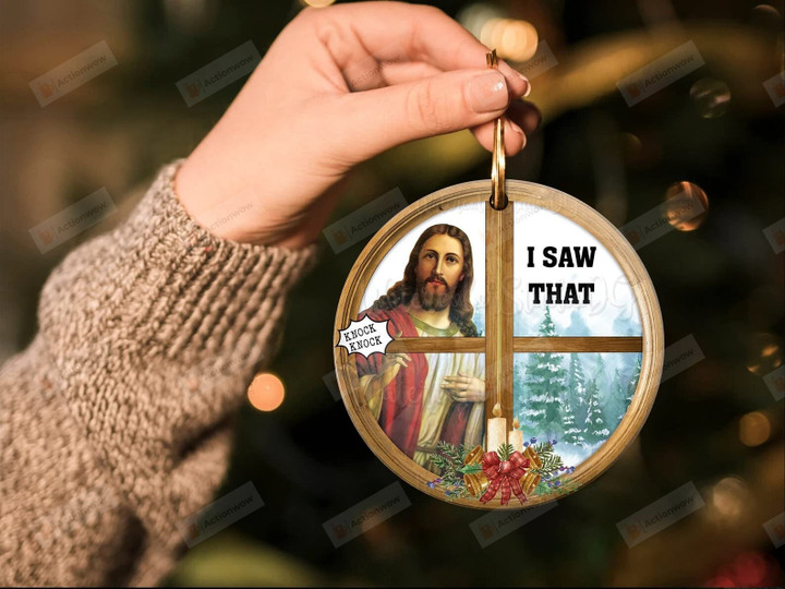 Jesus I Saw That Ornament Png, Christmas Vintage, Funny Christmas Ornaments, Funny Ornament, Jesus Ornament, Sublimation Design (Multi 4)