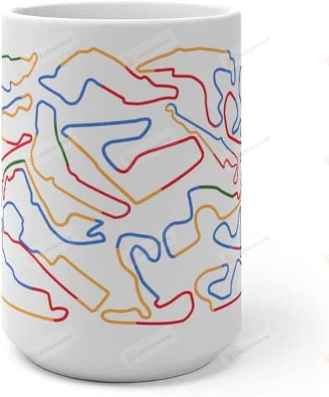 Formula 1 (F1) Race Tracks (Grand Prix) Color Changing Mug, Formula 1 Racing Mug For Friends Birthday Christmas Gift 11oz 15oz