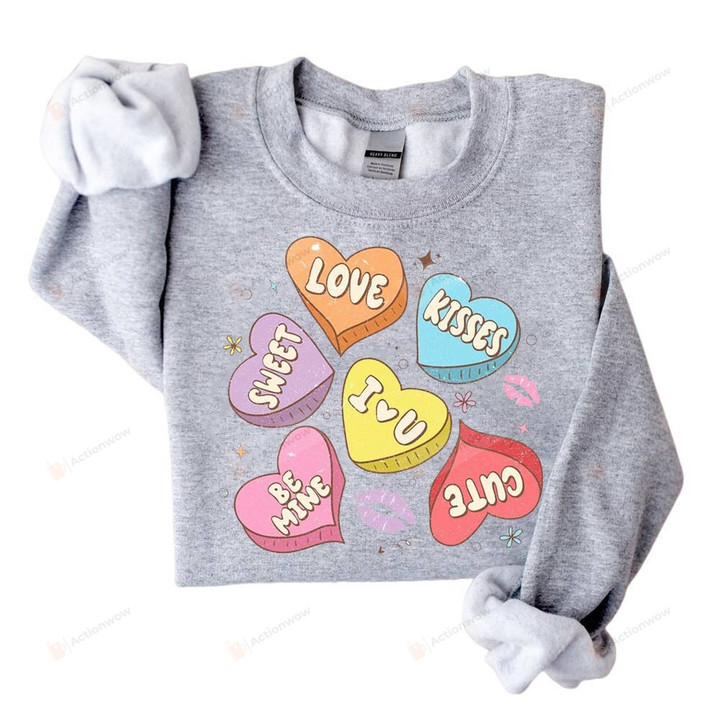 Be Mine Sweatshirt, Conversation Hearts Shirt, Xoxo Sweatshirt, Valentines Day Shirt, Couple Gifts