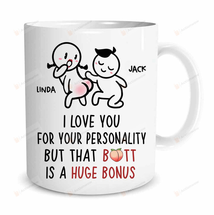 Personalized Valentine I Love You Mug, Naughty Couple Mug, Valentines Day Gifts