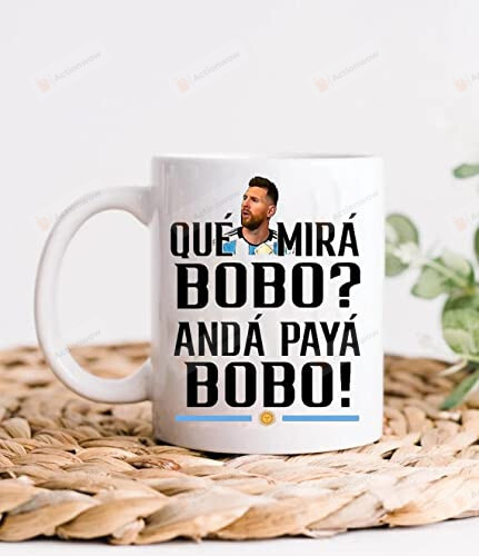 Brisha Que Mira Bobo National Cup Mug 11oz/15oz, M10 G O A T Mug, Fan Football Gift, Fan Cheer Soccer Gift For Her For Him, Soccer Team Gift
