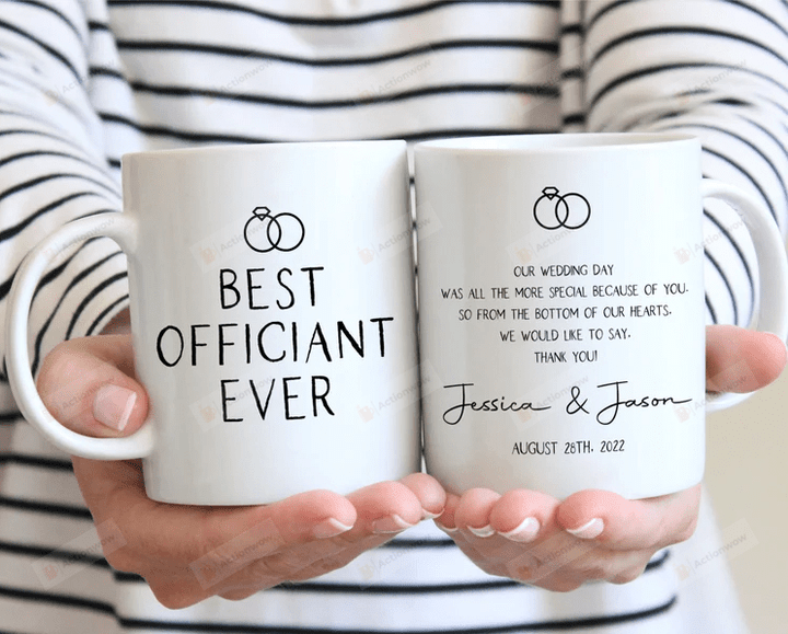Personalized Best Officiant Ever Mug