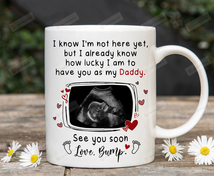 Personalized Dad Mug, Father's Day Mug For Dad, First Time Dad Gifts, New Dad Coffee Mug, Christmas Birthday Gifts For Men, First Fathers Day From The Bump, Daddy To Be Mug, Pregnancy Announcement