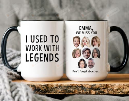Custom Photo Coworker Retirement Mug, Personalized Retired Coworker Gift, Colleague Leaving Gift, Leaving Job Gift, Retired Mug, Retirement Gifts For Women, Men, Custom Name Coffee Mug