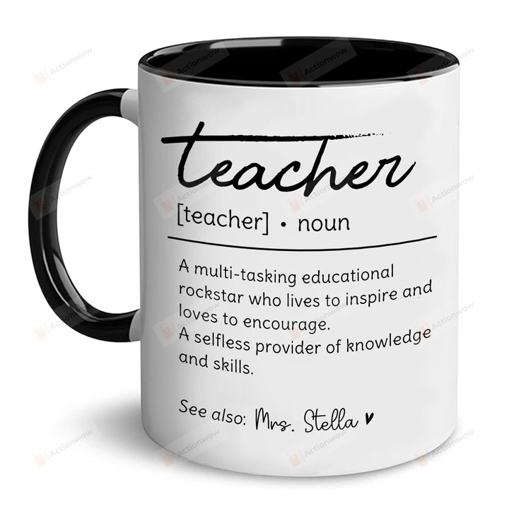 Personalized Teacher Gifts, Teacher Definition Mug, Teacher Appreciation Gift, Graduation Gift For Teacher, End Of The Year Teacher Gifts