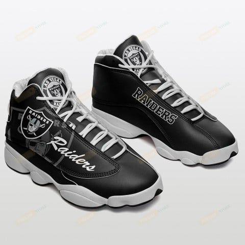Las Vegas Raiders Black Air Jordan 13 Sneakers Shoes