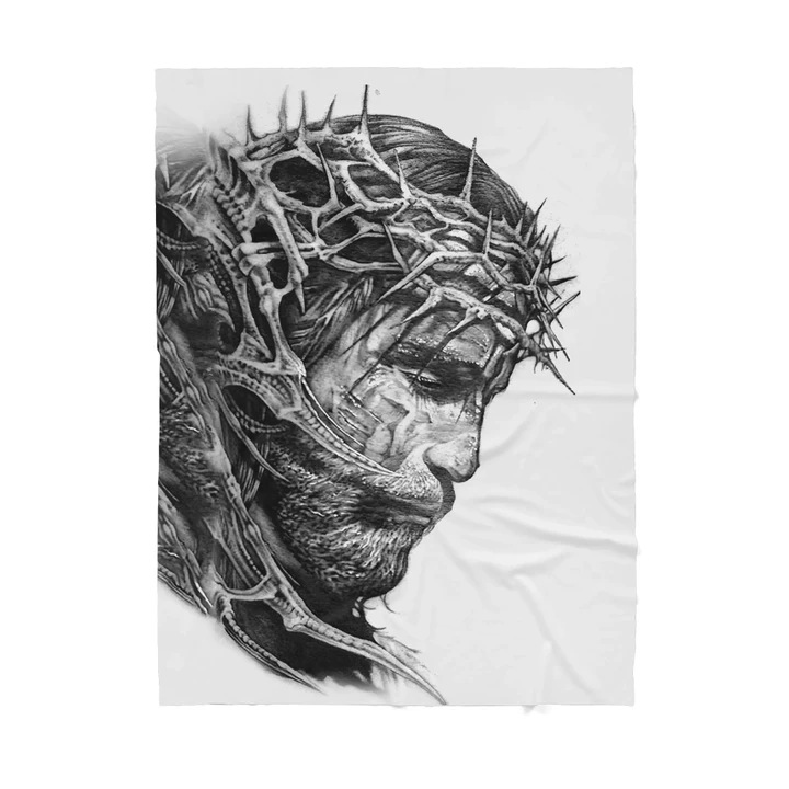 Premium Christian Jesus Catholic Tattoo Classic Blanket - Best gift for Christian - sherpa blanket TT