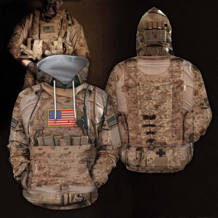 3D All Over Printed US Navy SEAL Uniform