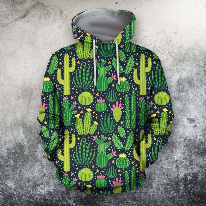 3D All Over Printing Green Cactus Shirt