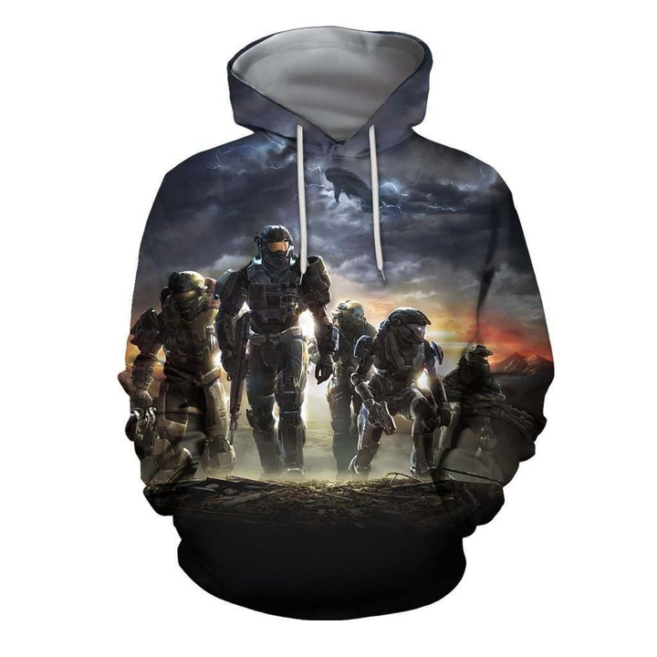 3D All Over Print Hoodie Halo