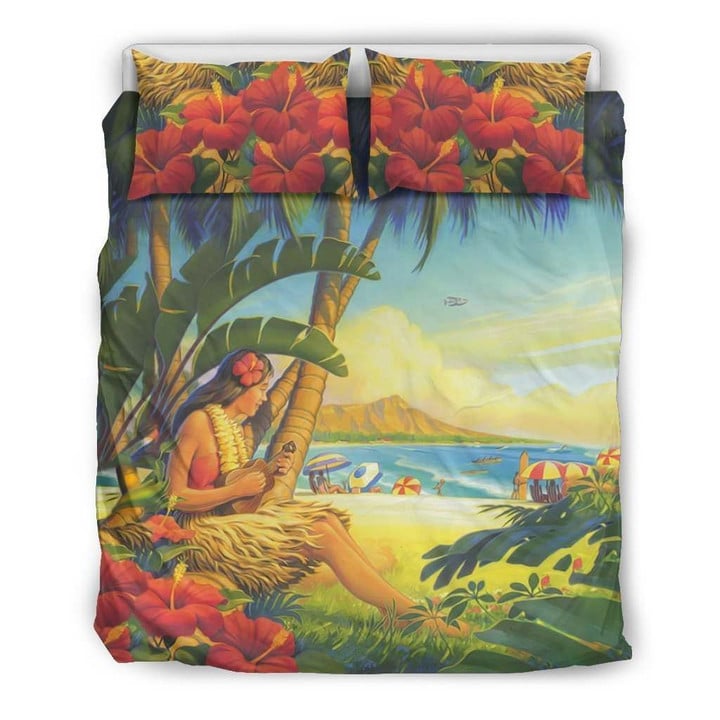 Aloha Hawaiian Bedding Set 01 - AH - K5