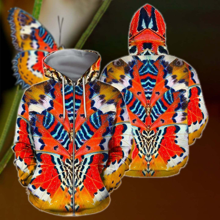 3D All Over Print Colorful Butterfly Hoodie