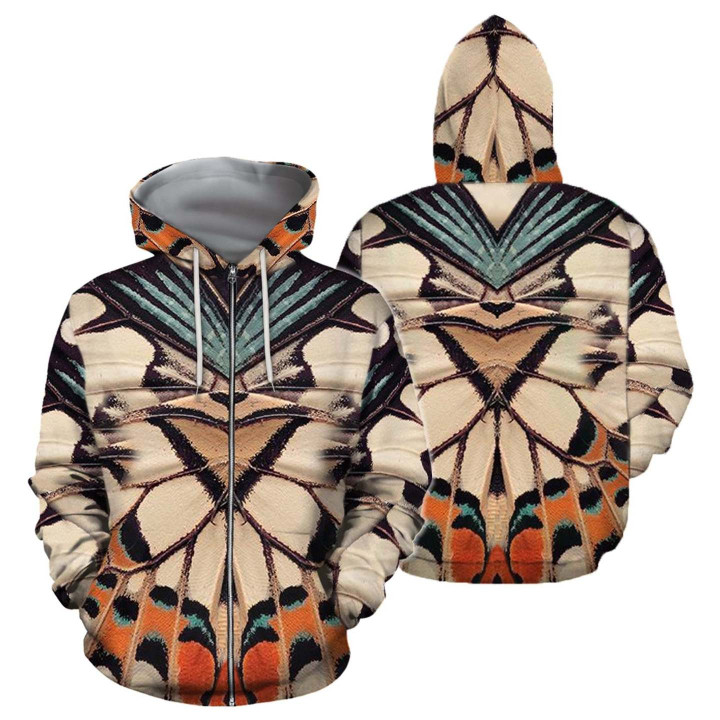 3D All Over Print Colorful Butterflies Hoodie