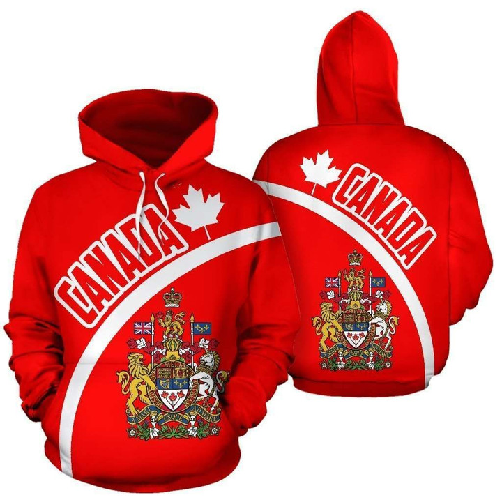Canada Hoodie Wave Flag Color 01 TH90