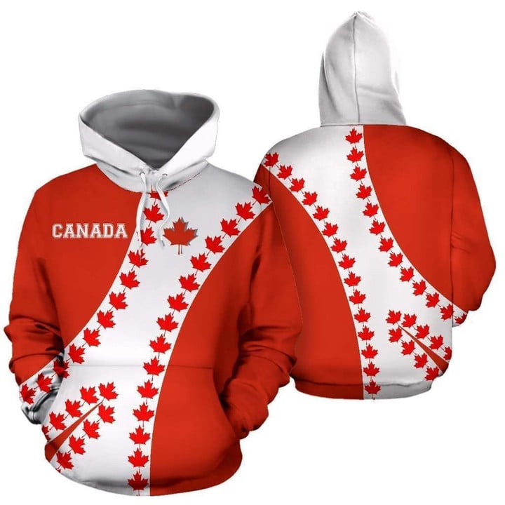 Canada Hoodie Patterns Maple Leaf - Sports Style TH5