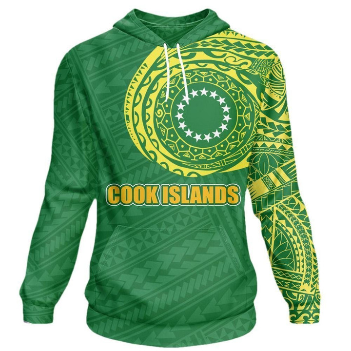 Cook Islands Love A Little Paradise Tatoo Style Hoodie A7-TK469