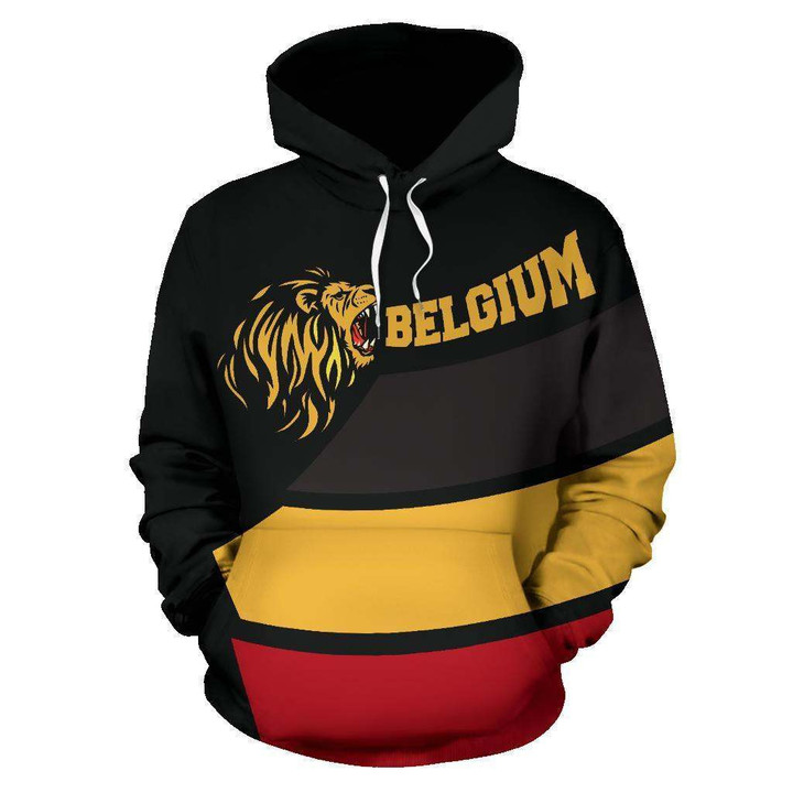 Belgium Lion Roar Pullover Hoodie A0