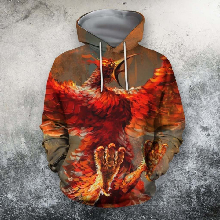 3D All Over Printing Monsters of fire Phoenix Shirts