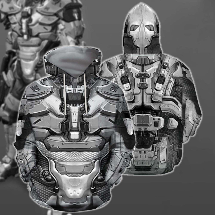3D All Over Print Halo Armor Master Chief Hoodie