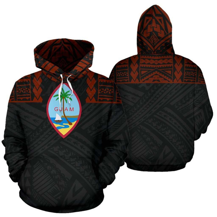Guam All Over Hoodie - Polynesian Is Front - BN09
