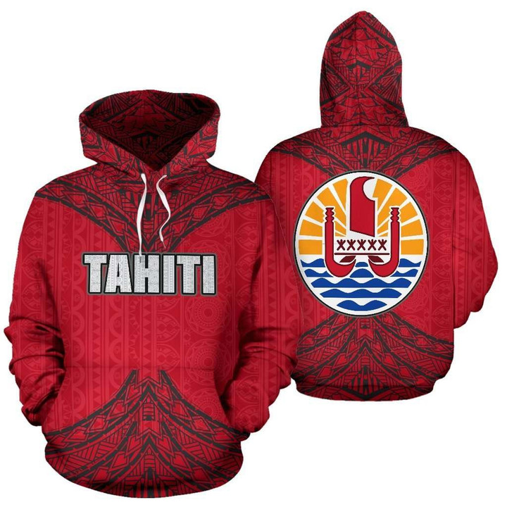 Tahiti Polynesian All Over Hoodie - New Style - BN09