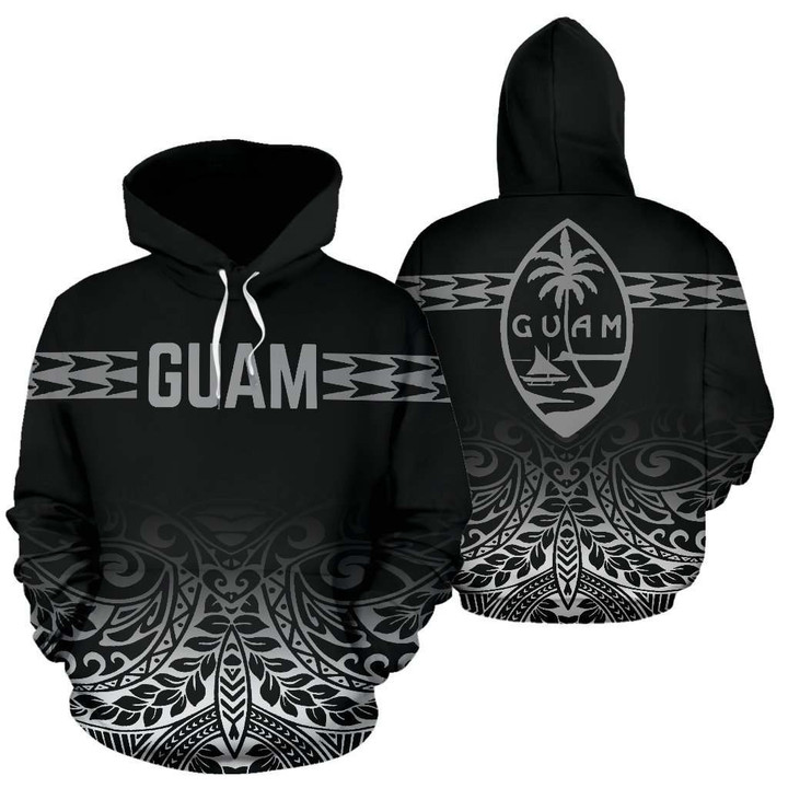 Guam All Over Hoodie - Polynesian Fog - BN09