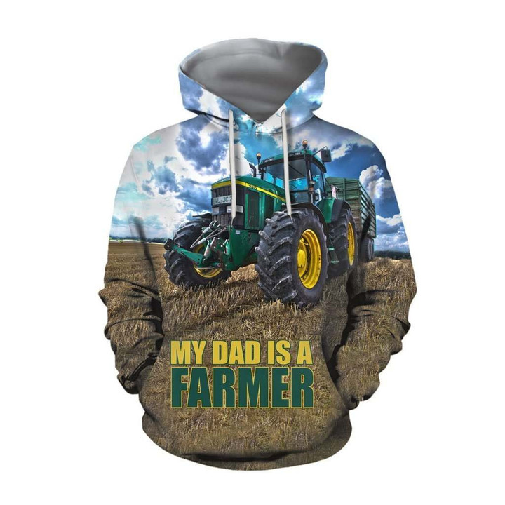 My Dad Is a Farm Hoodie