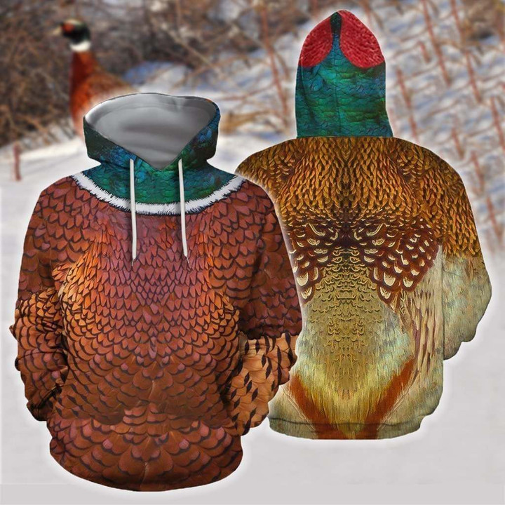 Pheasant Cover 3D All Over Printed Shirts For Men & Women