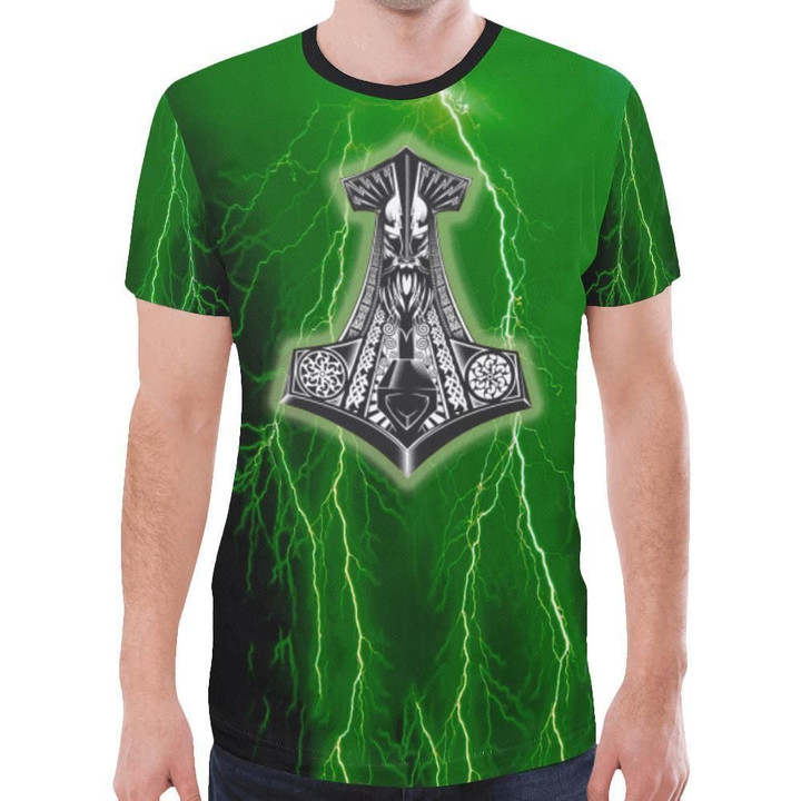 Viking T-shirt - Lightning Hammer A6
