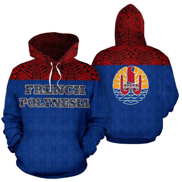 French Polynesia All Over Hoodie - BN04