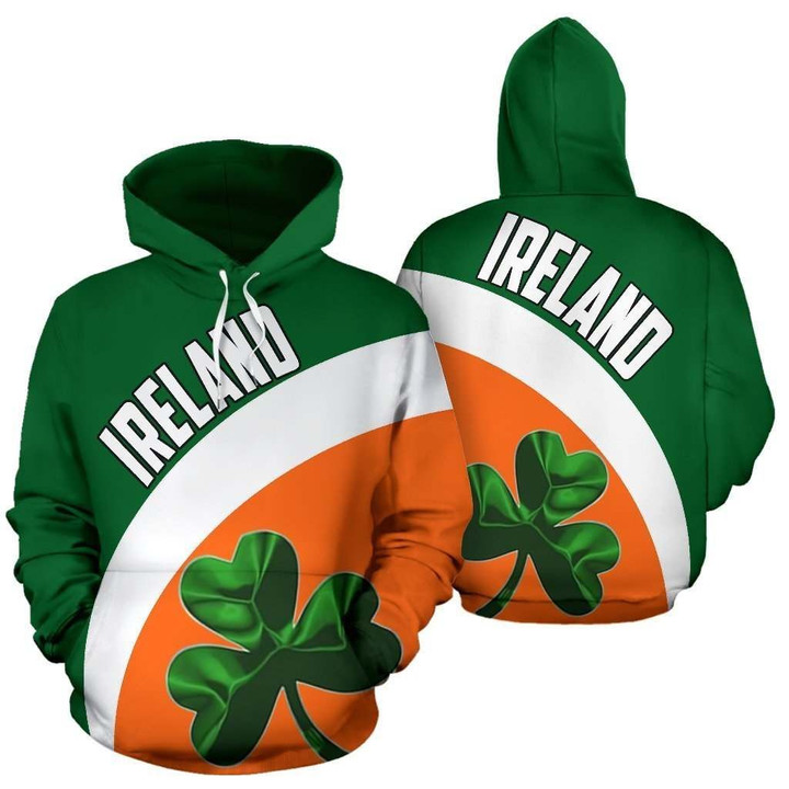 Ireland Hoodie Flag Color Wave
