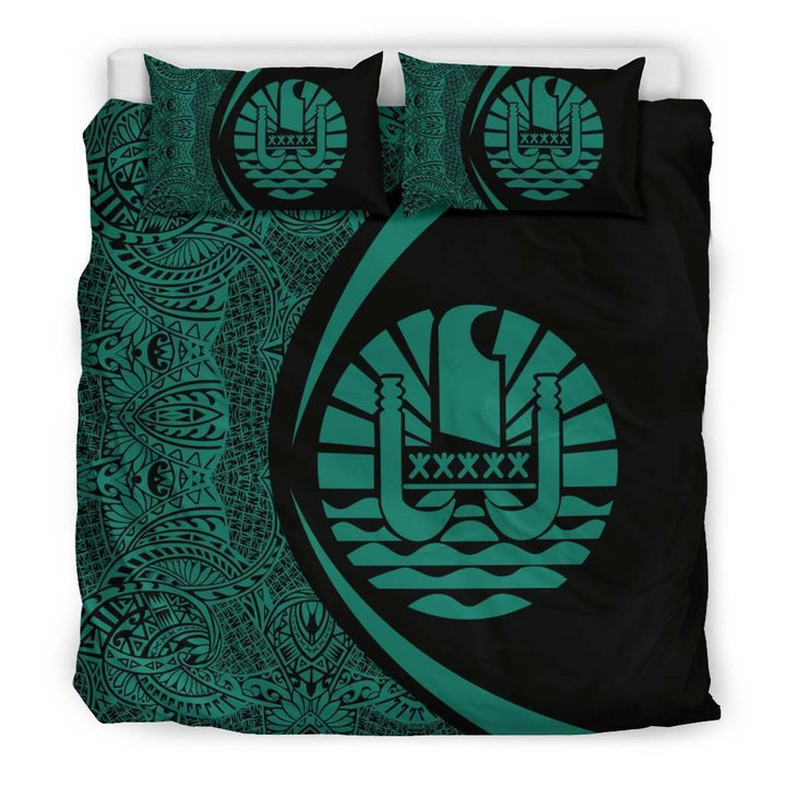 Tahiti Coat Of Arms Polynesian Bedding Set - Circle Style 07 J9
