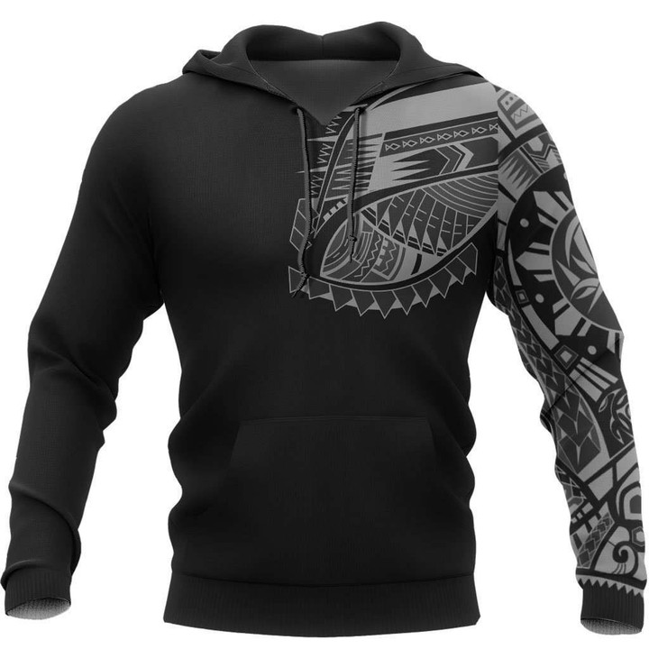Polynesian Chest Tattoo - Special Hoodie Gray NVD1363