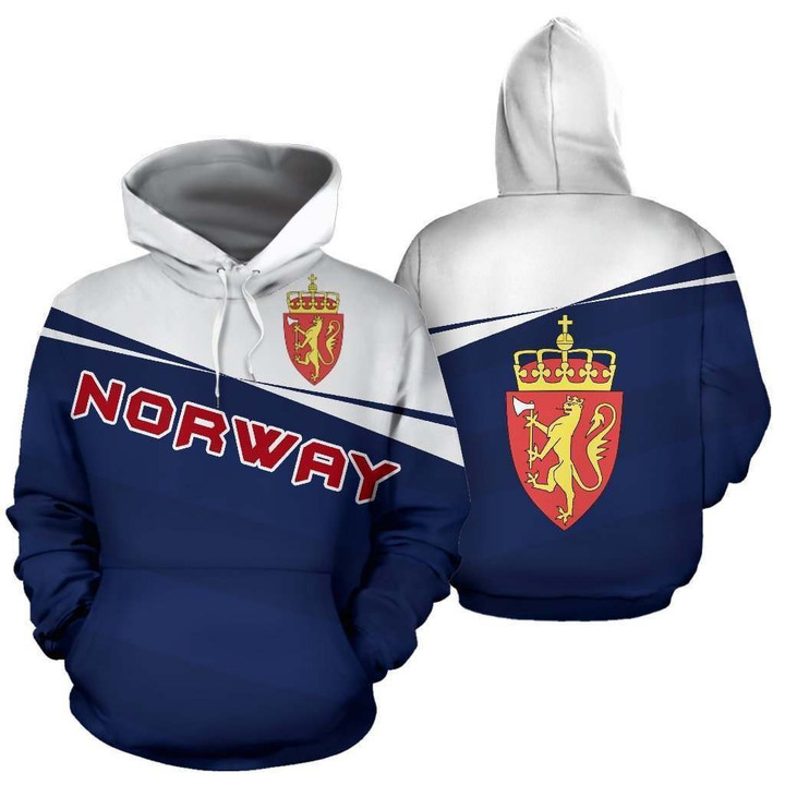 Norway Coat Of Arms Hoodie - Vivian Style J9