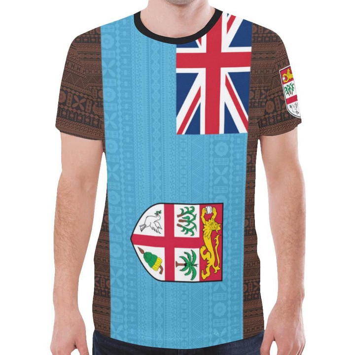 Fiji Tapa T-Shirt - Flag Version - BN09