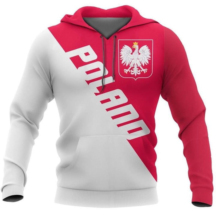 Poland Flag All Over Hoodie NVD1245  !