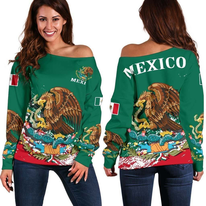 Mexico Special Off Shoulder Sweater A7